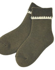 Hamaguri Wool Crew Socks - M