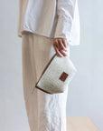 Hanna Pouch - Heather White