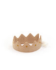 Felt Crown with Cotton Ribbon - Nude