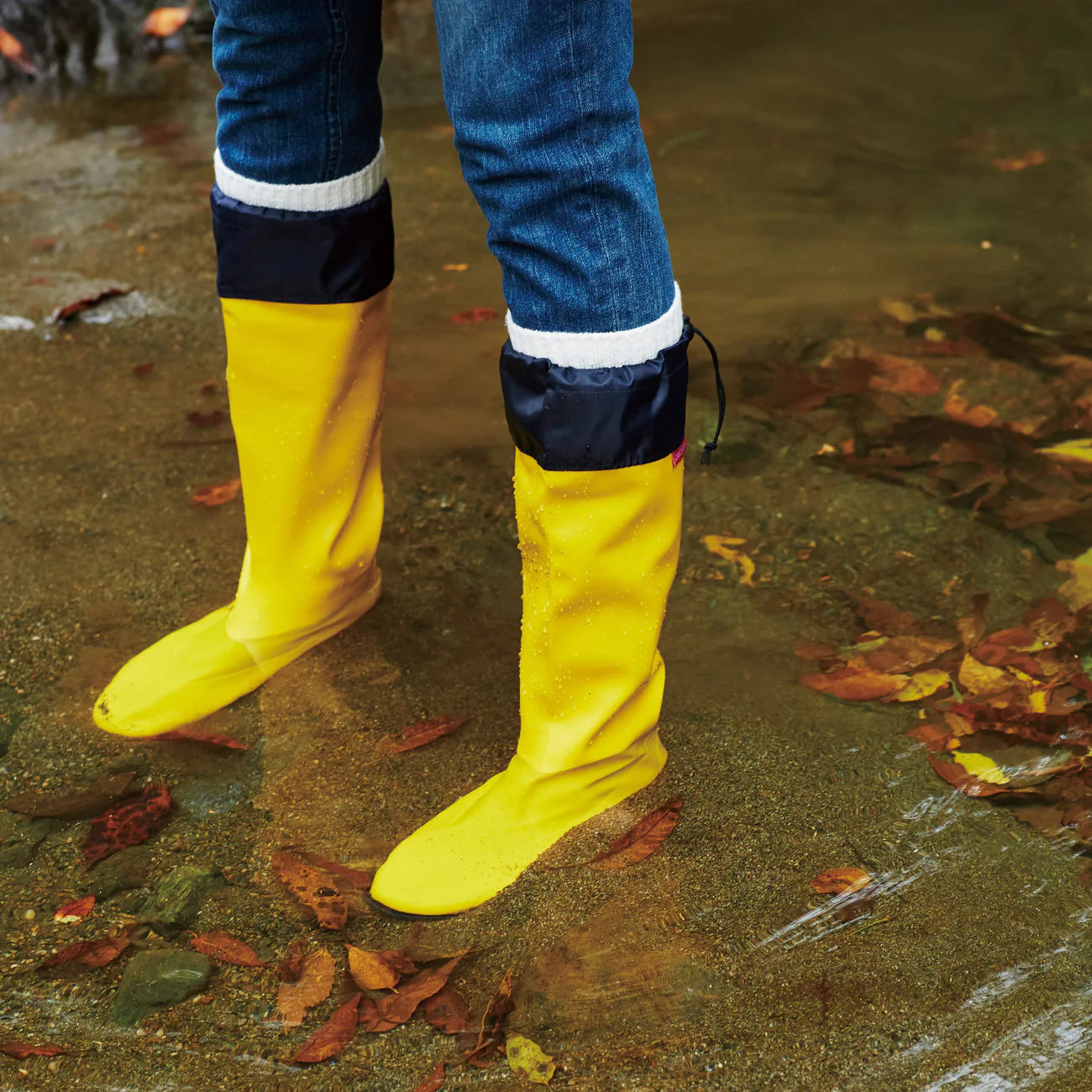 Pokeboo Packable Rubber Rain Boot - Yellow
