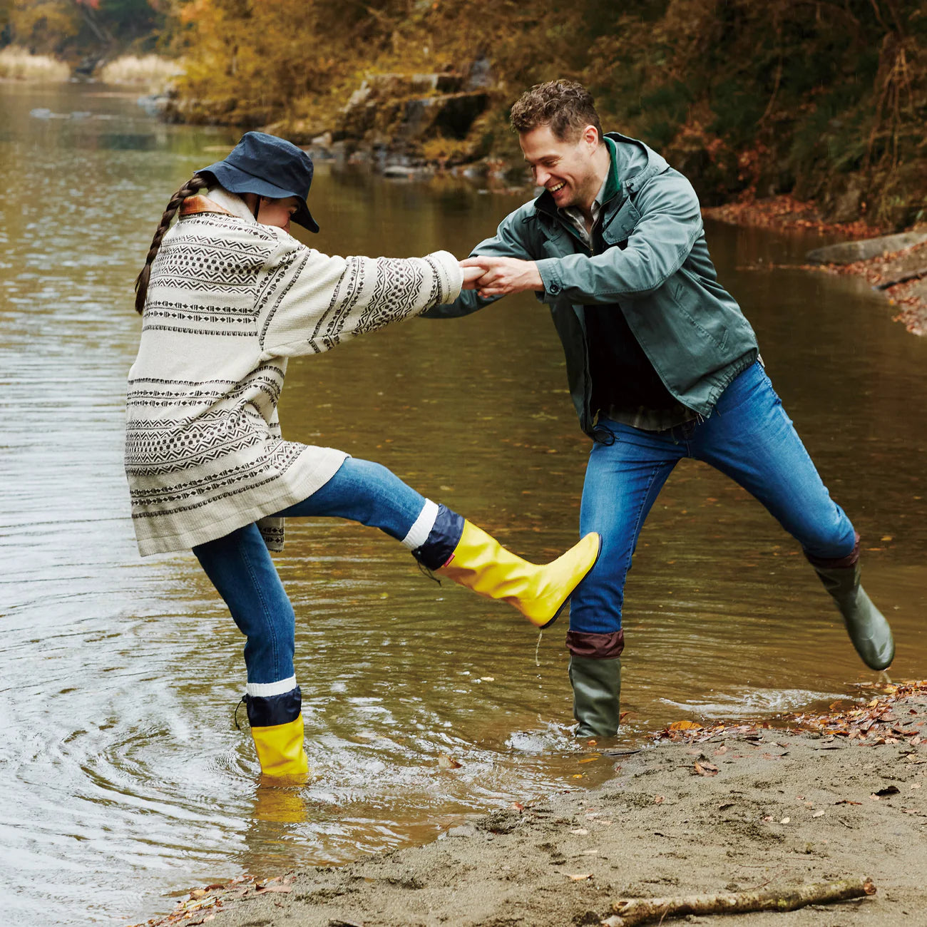 Pokeboo Packable Rubber Rain Boot - Yellow