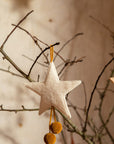 Pompom Star Two-Tone Ornament