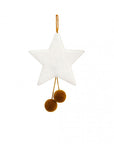 Pompom Star Two-Tone Ornament