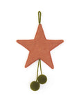 Pompom Star Two-Tone Ornament