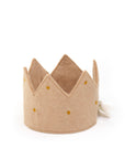 Felt Crown with Cotton Ribbon - Nude