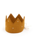 Felt Crown with Cotton Ribbon - Gold