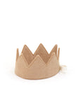 Felt Crown with Cotton Ribbon - Nude