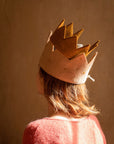 Felt Crown with Cotton Ribbon - Gold