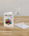 Wine-Ote's Felt Wine Marker Note Card