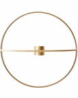 Small Brass Circle with Candleholder