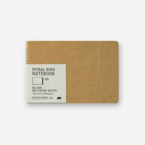TRC Spiral B6 Blank  PAPER WHITE