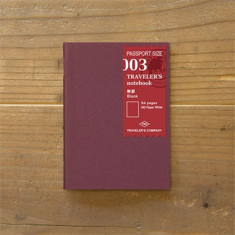 TN P 003 PASSPORT Size Refill BLANK