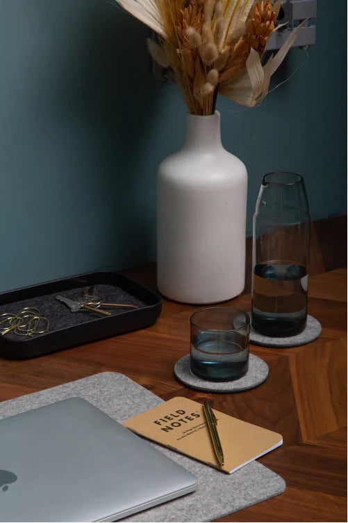 Leather/Wool Felt Coasters