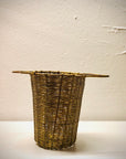 Handwoven Tea Basket : BRASS