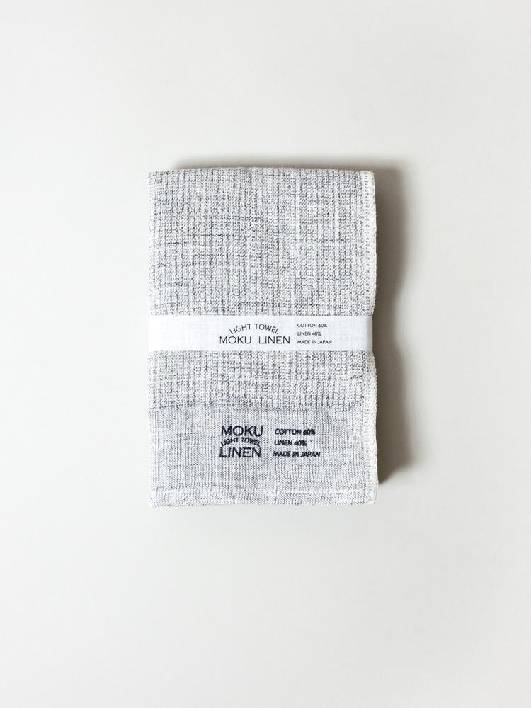 Moku Linen Towel : Charcoal Grey