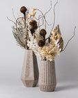 KS Rice Husk Geometric Vase