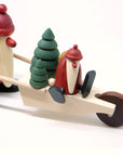 Santa with Wheelbarrow and Little Santa